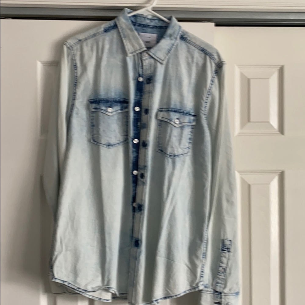 Button down jean shirt